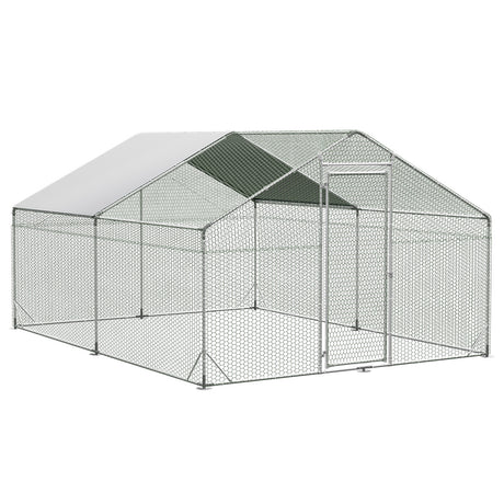 Pawz 400x300x194cm Large Metal Walk-in Chicken Coop Cage-2006732696079962112