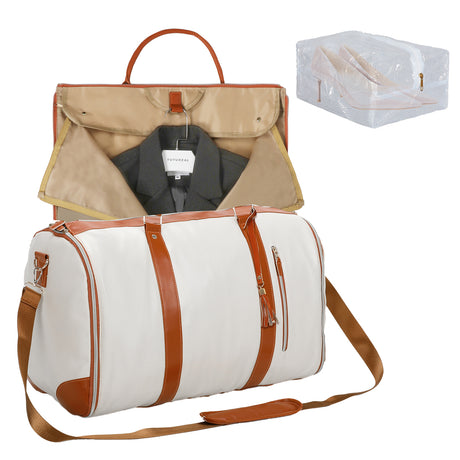 Slimbridge Garment Bags Hanging Suit Duffel Bag Beige-2006732902984978432