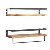 Levede Floating Shelf Brackets Wall - Low Angle