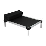 PaWz Pet Trampoline Aluminium Frame M Black Medium - Low Angle