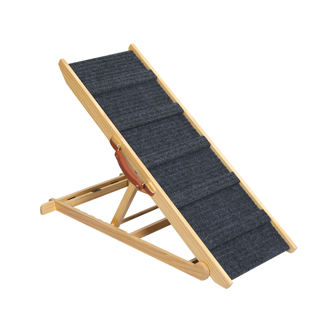 PaWz 5 Wood Adjustable Height Pet Ramp-1954802564306440192
