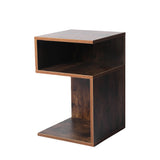 Levede Bedside Tables Drawers Side Table Oak - Low Angle