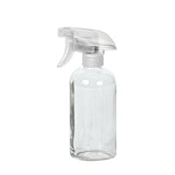 4x 500ml Clear Glass Spray Bottles Trigger - Low Angle