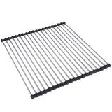 TOQUE Stainless Steel Dish Drying Rack - Low Angle