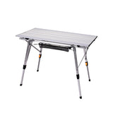 Levede Camping Table Roll Up Folding - Low Angle