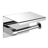 Toilet Paper Holder Roll Bath Tissue Silver - Close-Up Angle