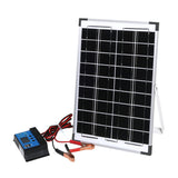 12V 10W Solar Panel Kit Mono Caravan - Close-Up Angle