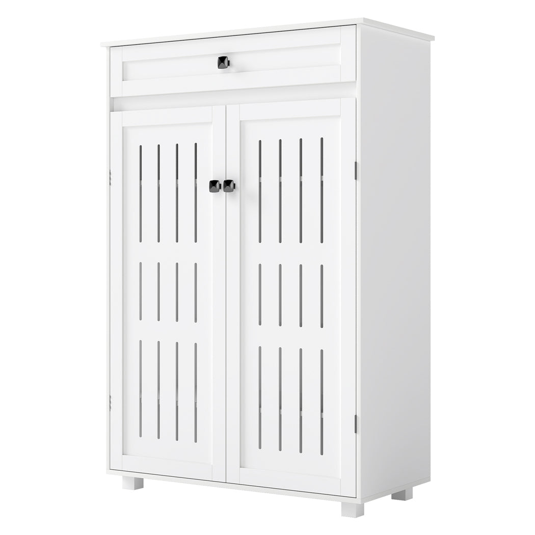 Levede Shoe Cabinet Door Storage Rack Cupboard White-2011971110257692672