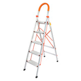 Traderight 5 Step Ladder Folding Aluminium - Low Angle