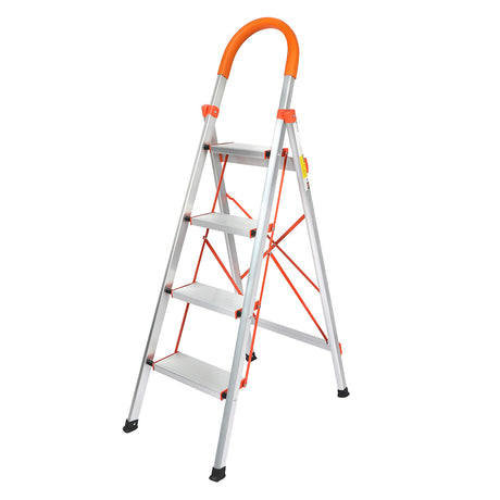 Traderight 4 Step Ladder Folding Aluminium-2006733183374200832