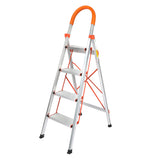 Traderight 4 Step Ladder Folding Aluminium - Low Angle