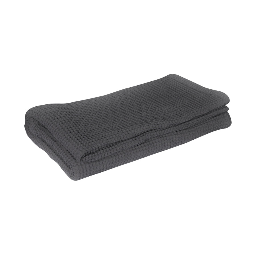 DreamZ Throw Blanket Cotton Waffle Blankets Grey Single-2018816707208024064