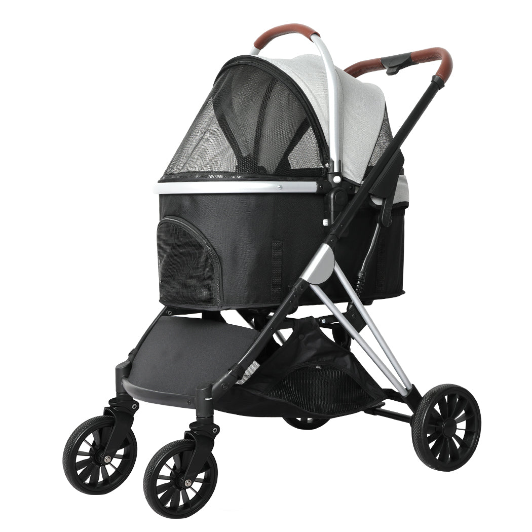 PaWz 4 Wheels Pet Stroller Dog Cat Pram-2018816887751839744