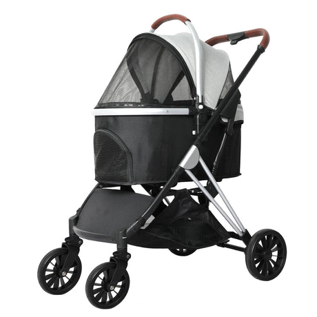PaWz 4 Wheels Pet Stroller Dog Cat Pram-2018816887751839744