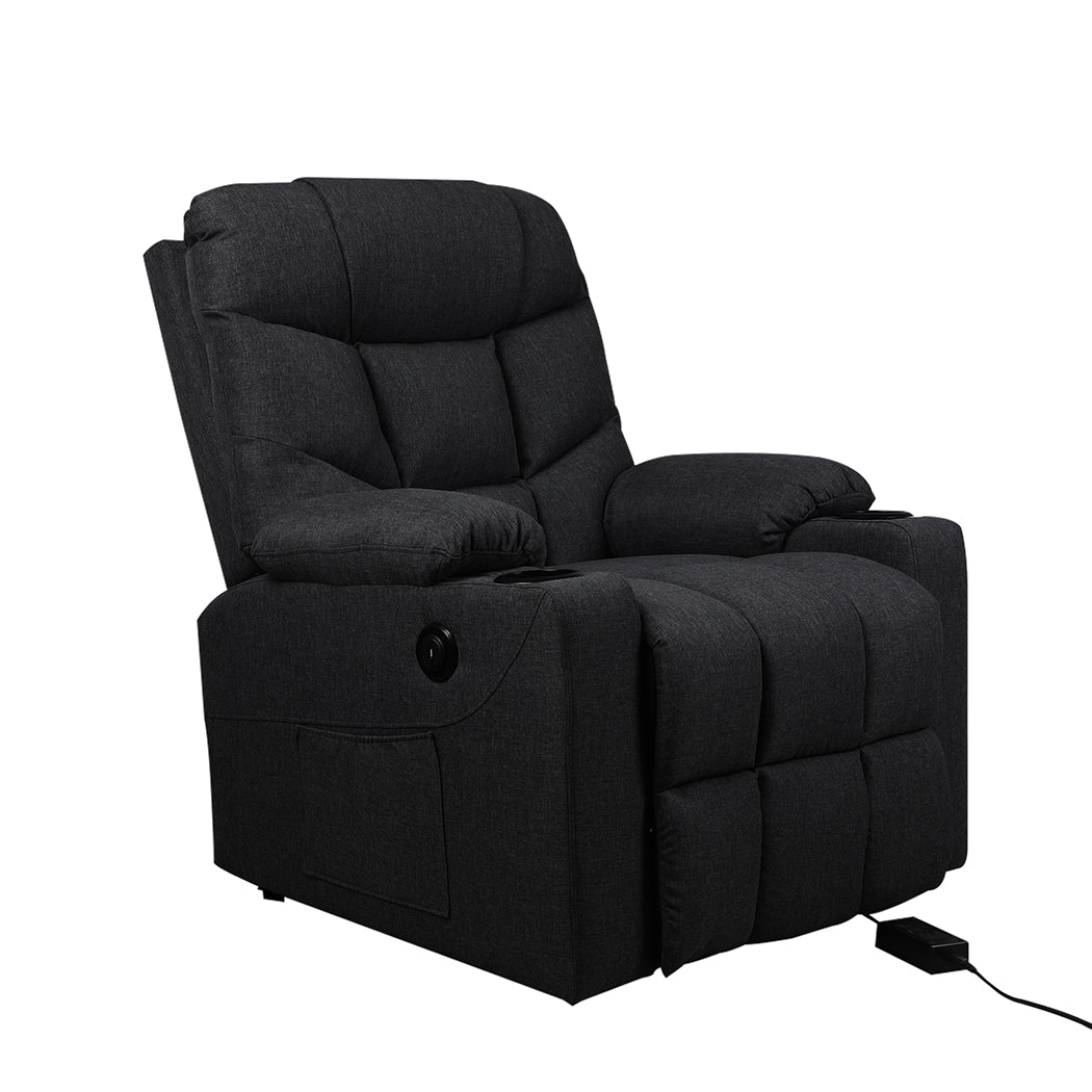 Levede Recliner Chair Electric Lift Black-1954802888668745728