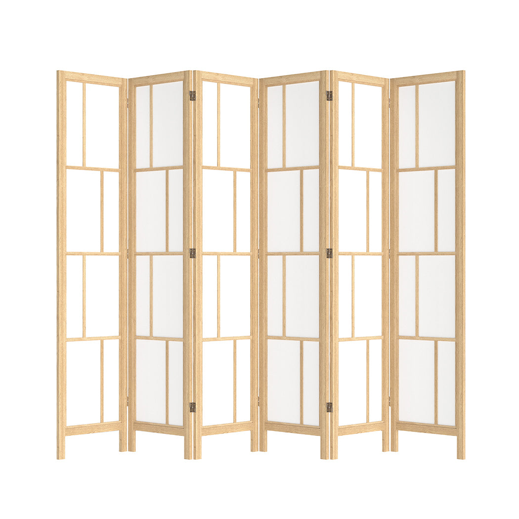 Levede 6 Panel Room Divider 170cm Freestanding Screen-2006733395052335104