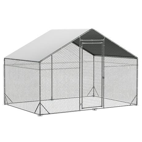 Pawz 200x300x194cm Large Metal Walk-in Chicken Coop Cage-2006732695874441216