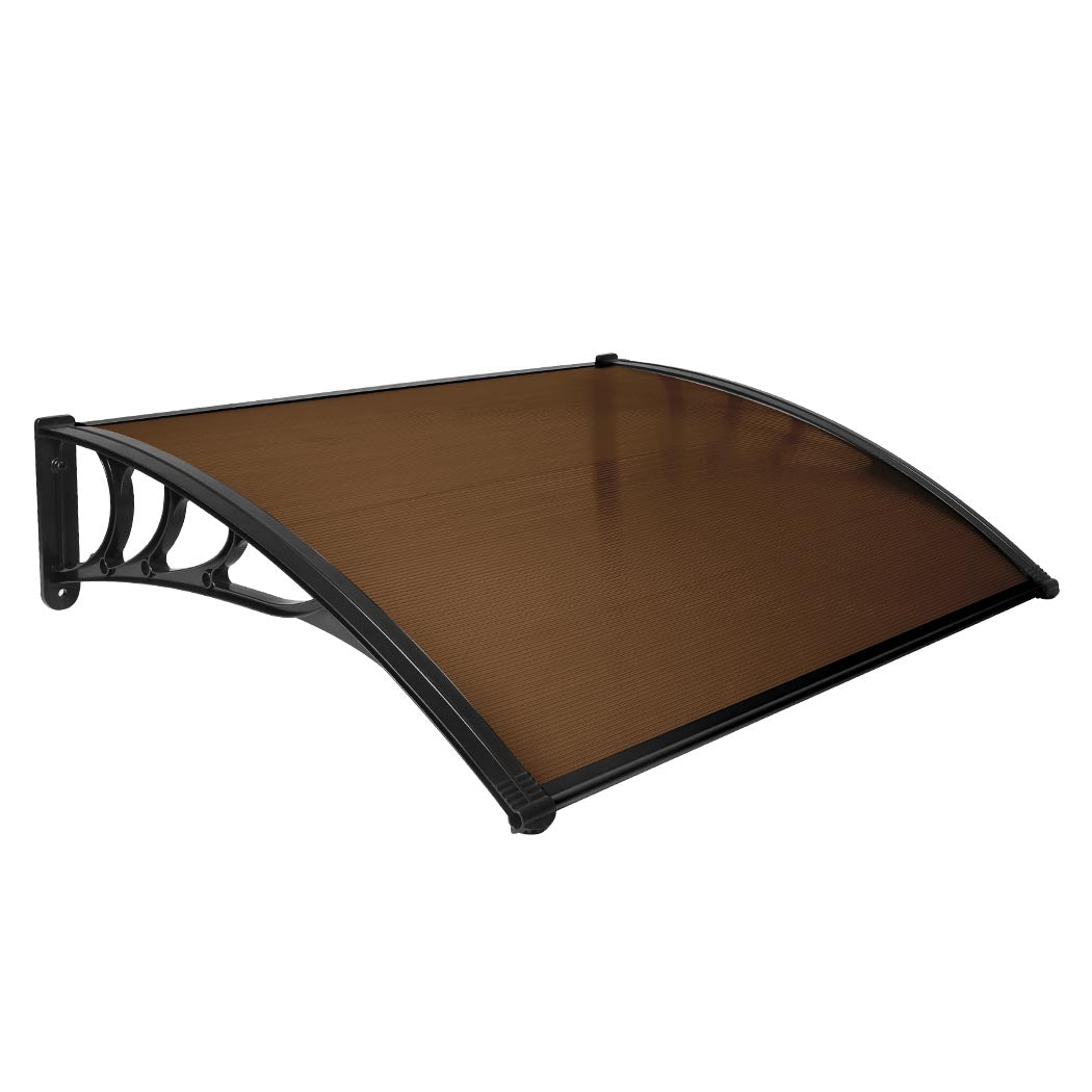 Mountview Window Door Awning Outdoor 1M X 1.2M Brown 1x1.2M-1954802871837003776
