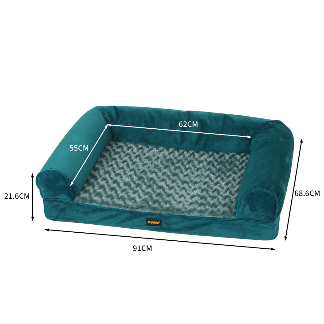 PaWz Pet Bed Sofa Dog Bedding Soft Warm L Blue Large-2018816782734856194