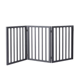 Wooden Pet Gate Dog Fence Retractable Grey 2000x 3MM-2006732963190018048