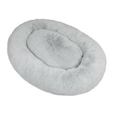 TheNapBed 1.8m Human Size Pet Bed Fluffy Grey - Low Angle