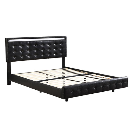 Levede  Floating Bed Frame Double with Headboard LED Lights Mattress Base-2006732834760429568