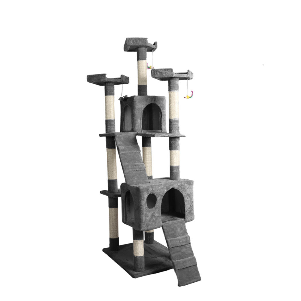 PaWz 184cm Cat Trees Scratching Post Grey-2006733201220964352