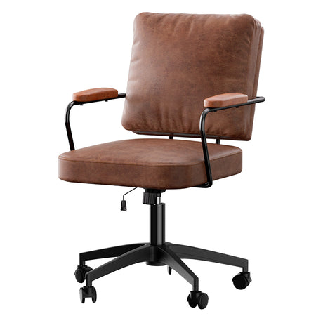 Levede Office Arm Chair Leather Executive Chairs-1954802475714351104