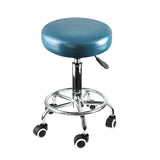 Levede Bar Stools Salon Stool Swivel Teal - Low Angle