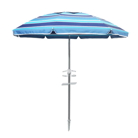 Mountview 2.2M Outdoor Beach Umbrellas Sand Blue-2018816781765971968