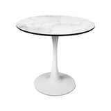 Levede Dining Table Kitchen 4 Person White - Low Angle
