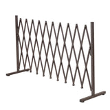 Garden Security Fence Gate Gate Metal Brown - Close-Up Angle