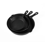 TOQUE Non Stick Frying Pan Set 3PCS - Low Angle