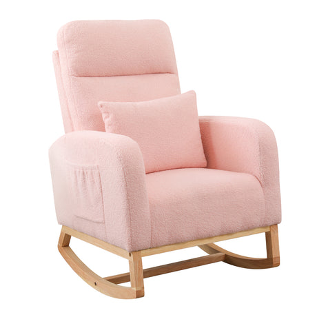 Levede Rocking Chair Ottoman Footrest With Side Pocket-1954802459775995904
