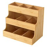 Toque Vertical Bamboo Tea Organizer Holds 180 Tea Bags - Extra Image