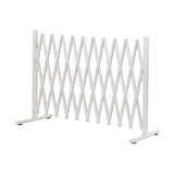 Garden Security Fence Gate Expandable White - Close-Up Angle