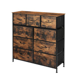 Levede Storage Cabinet Tower Chest Brown Fold - Extra Image