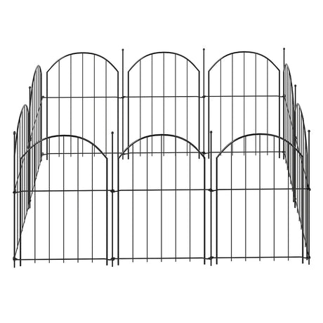 Mountview 10 Pcs Garden Fence Border Rustproof Metal-2006733423007371264