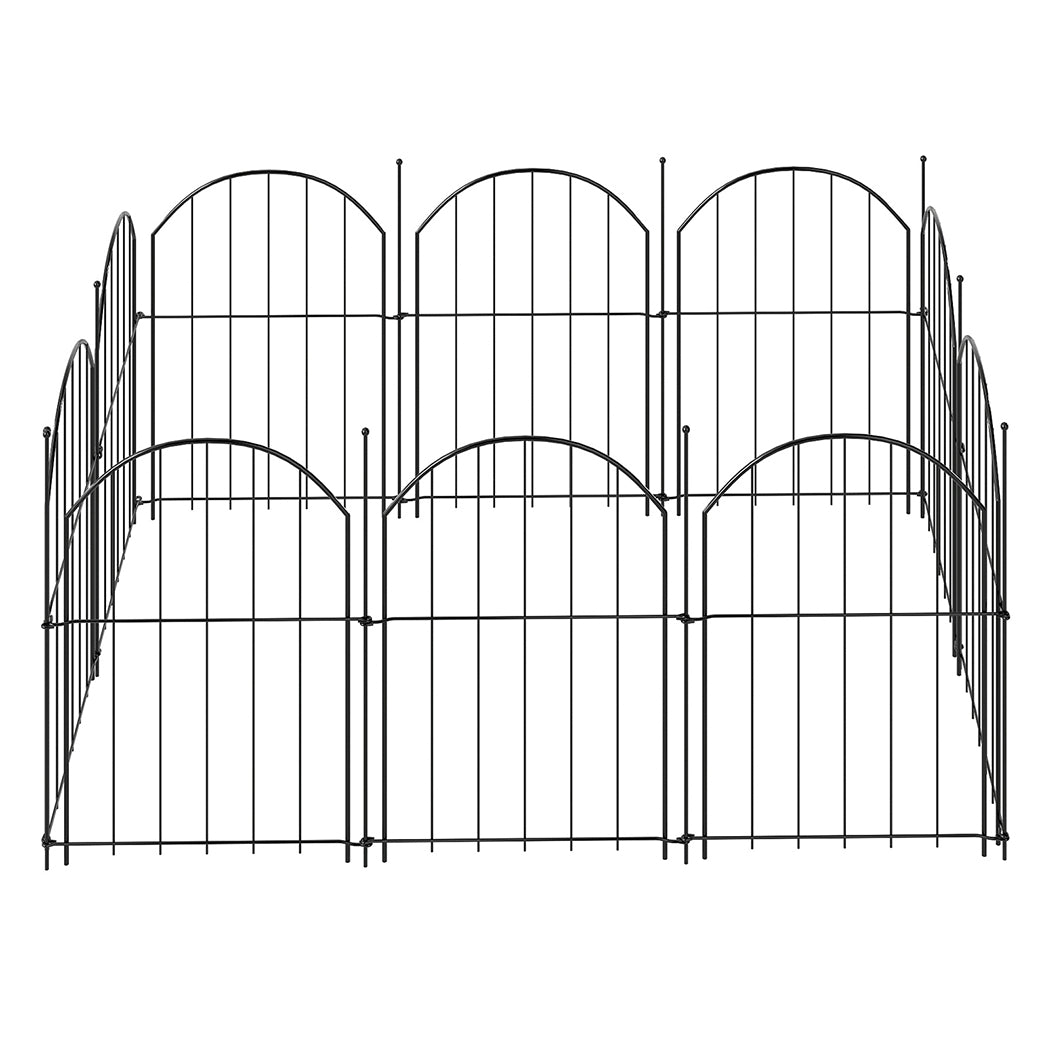 Mountview 10 Pcs Garden Fence Border Rustproof Metal-2006733423007371264