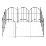Mountview 10 Pcs Garden Fence Border Rustproof Metal - Low Angle