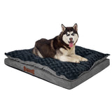 Dog Calming Bed Warm Soft Plush Comfy M Grey Medium-2006732961898172416