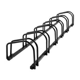 6 Bikes Stand Bicycle Bike Rack Floor - Close-Up Angle