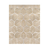 Marlow Floor Rug Soft Embossed Carpet Non Slip Plush Shaggy Rugs Leaf Pattern-2018816822400389120