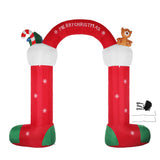 Santaco Christmas Inflatable Decor Stocking - Low Angle