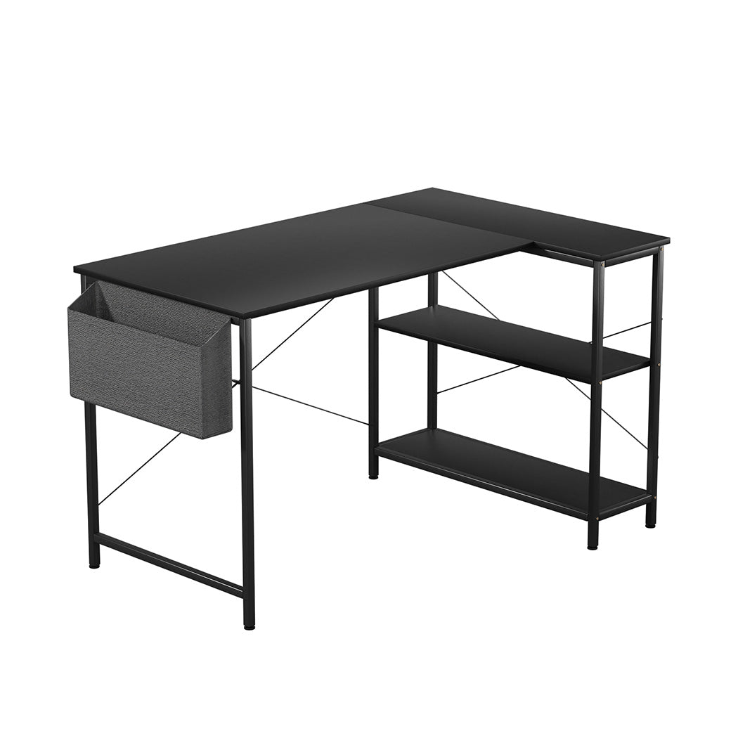 Levede L Shaped Computer Desk Corner Desk Black-2018816900045344768