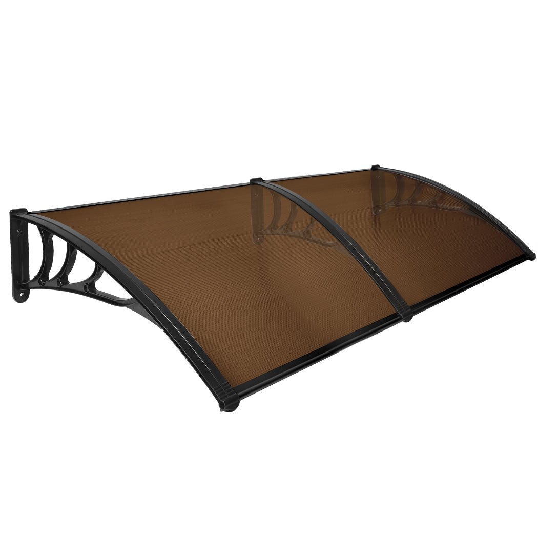 Mountview Window Door Awning Outdoor 1M X 2.4M Brown 1x2.4M-1954802872768139264