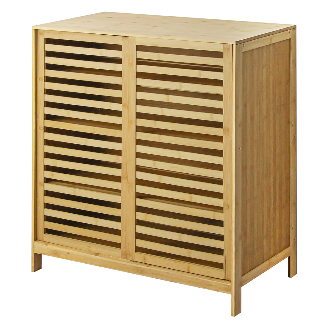 Levede Bamboo Storage Cabinet Freestanding Natural-2018816867677900800