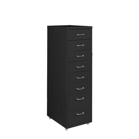Levede 8 Drawer Office Cabinet Drawers Black-2018816893732917248
