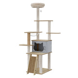 Pawz Cat Tree Tower Large Scratcher Condo House 160cm - Low Angle