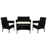 Levede 4PCS Outdoor Furniture Setting - Low Angle